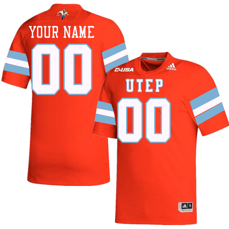 Custom UTEP Miners Name And Number College Football Jersey-Throwback